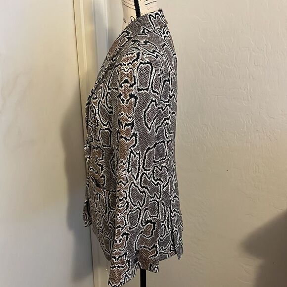 Cabi Python Snakeskin Print Blazer Jacket Animal Print Mobwife Contemporary - Picture 8 of 14